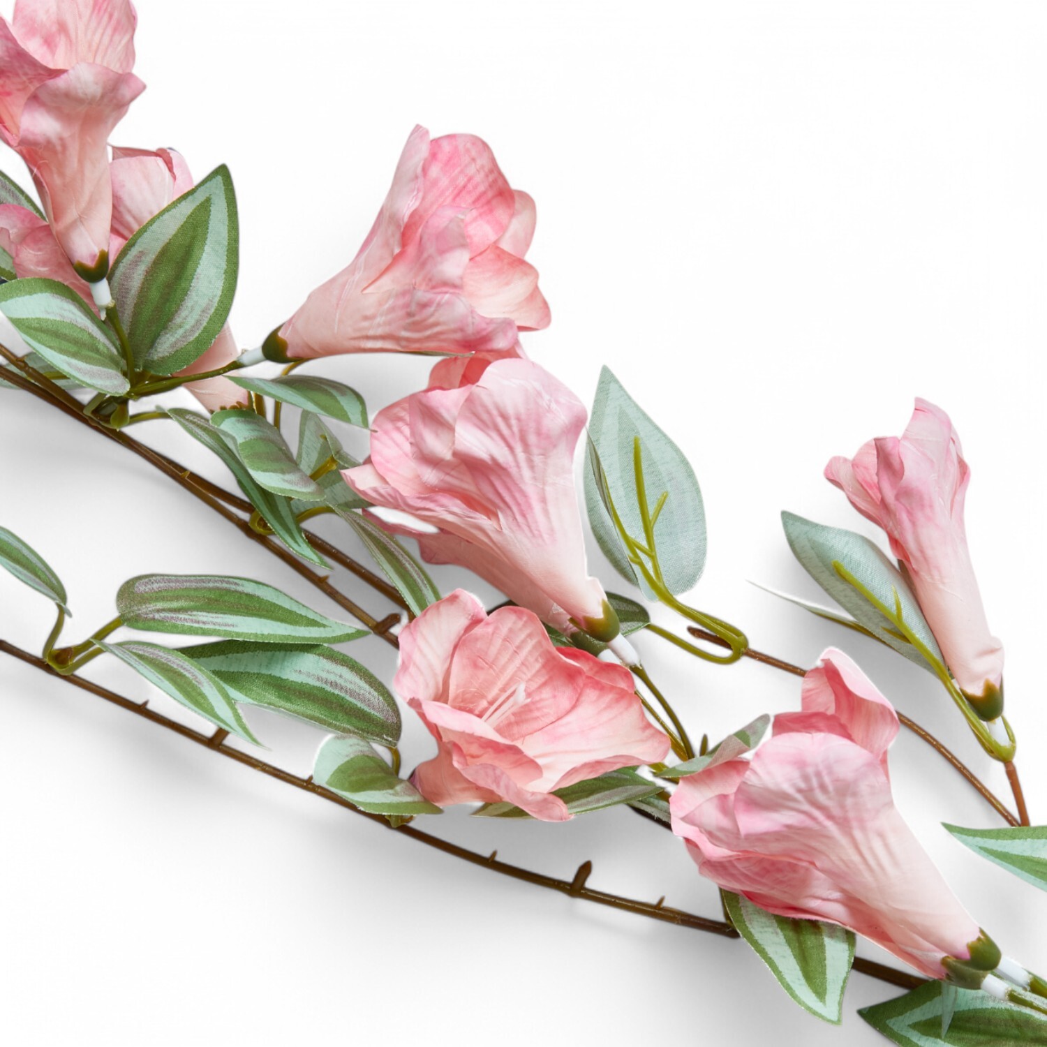 Morning Glory Garland - Green and Purple Image 8