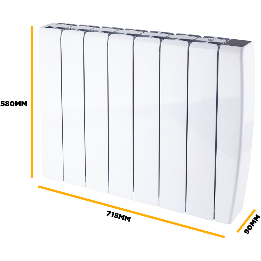 TCP Smart White Ceramic Wall-Mounted Electric Panel Radiator 2000W Image 7