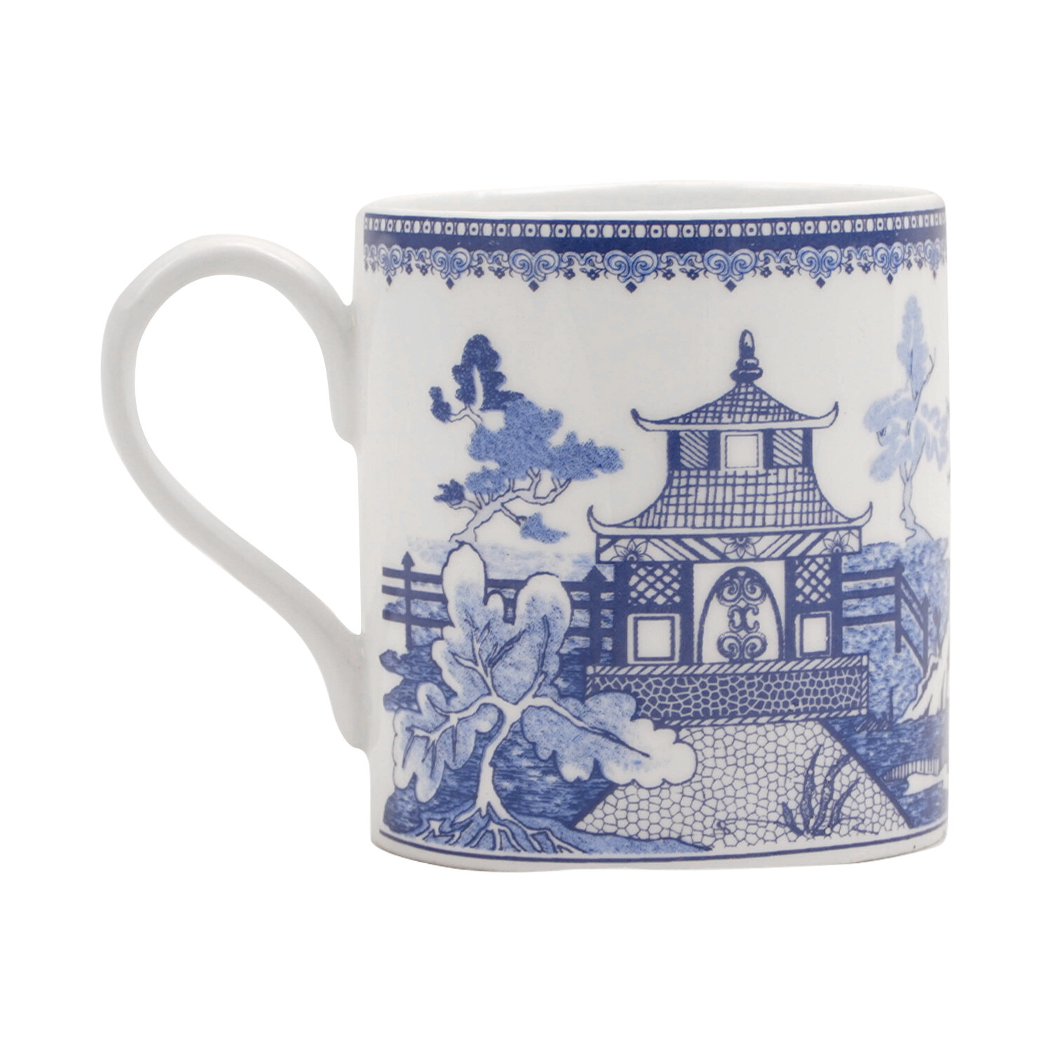 Bone China Willow Mug - Blue Image 2