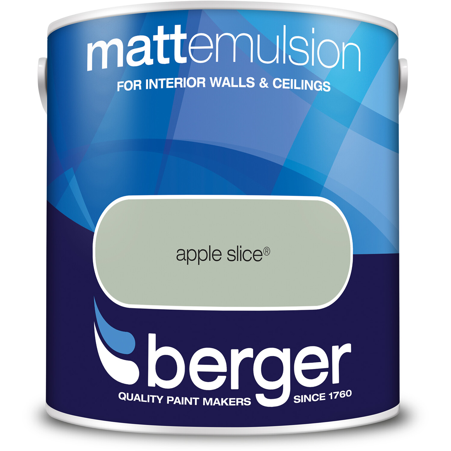 Berger Walls & Ceilings Apple Slice Matt Emulsion Paint 2.5L Image 2