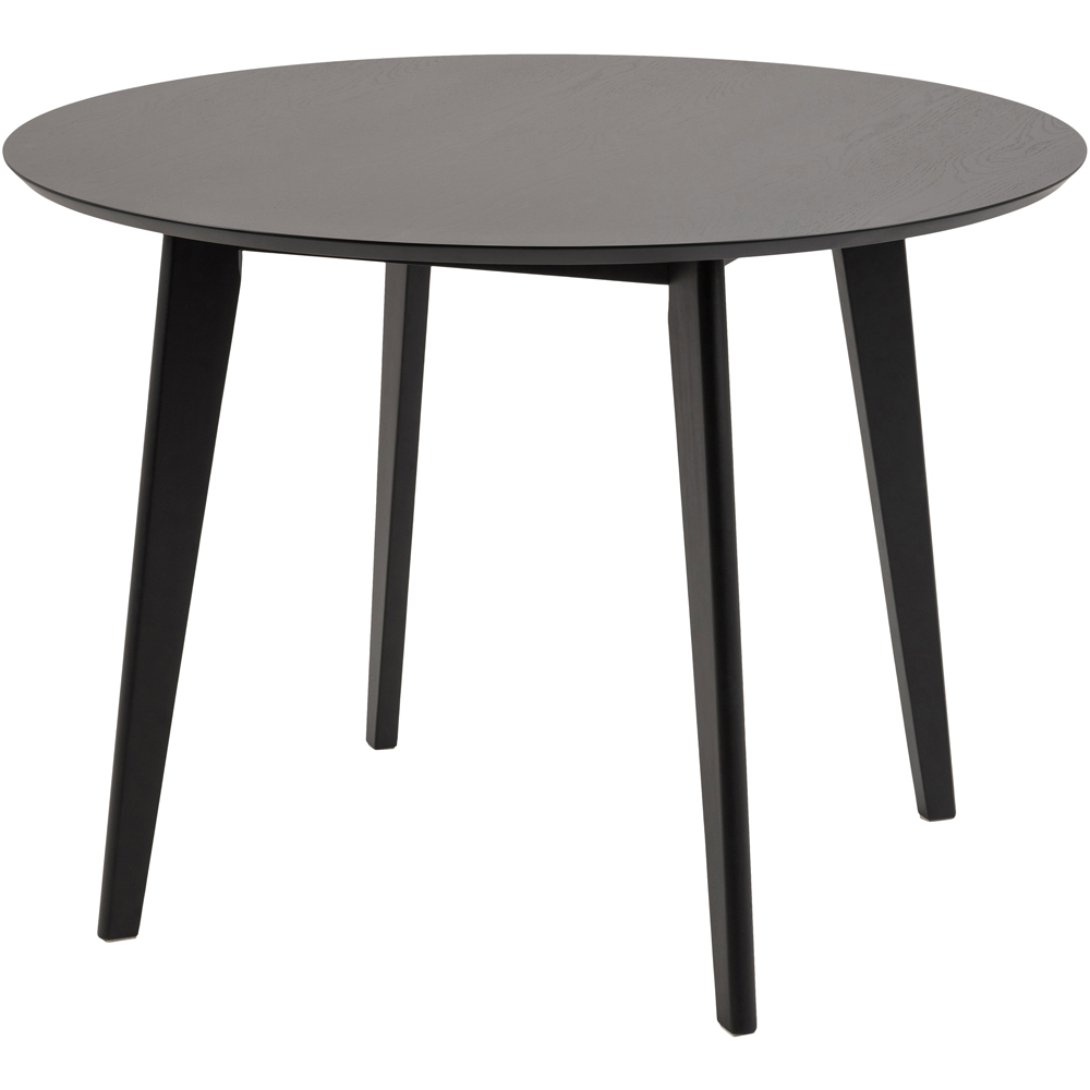 Furniture To Go Roxby Black 4 Seater Round Dining Set Image 2