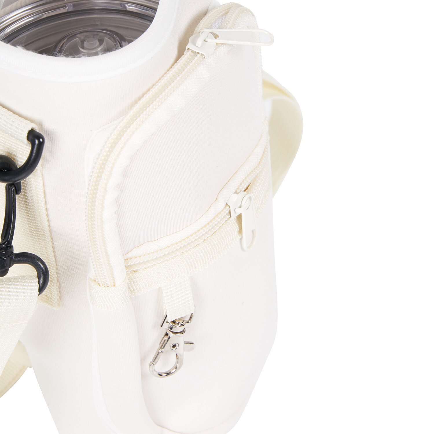 Cup Carrier with Side Pockets - Cream Image 2