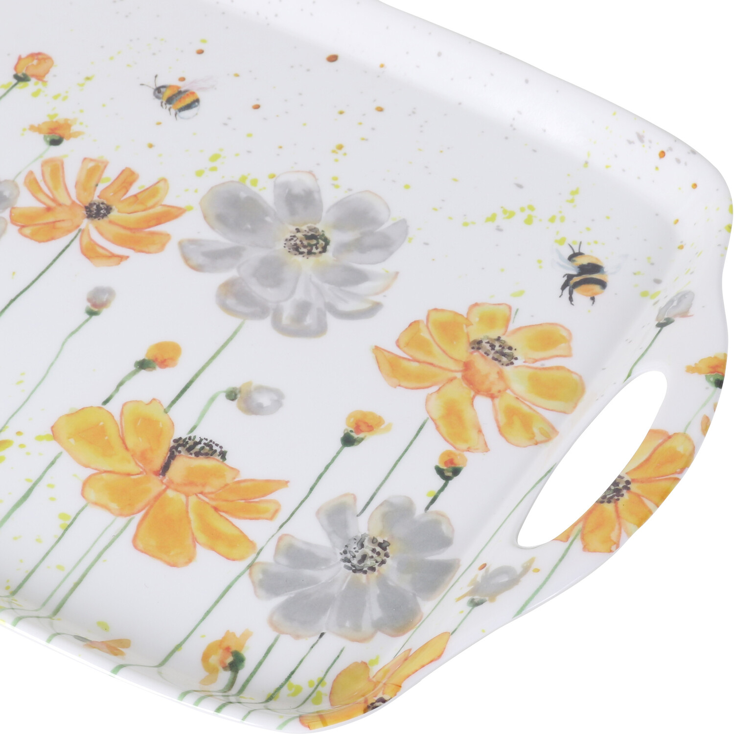 Flower Bee Tray - White / Large Tray Image 2