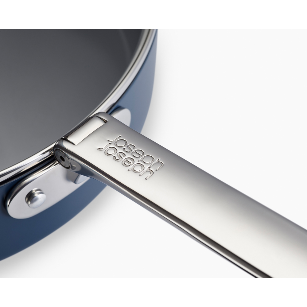 Joseph Joseph Space Blue Ceramic Folding Handle Non-Stick Saute Pan with Lid 28cm Image 7