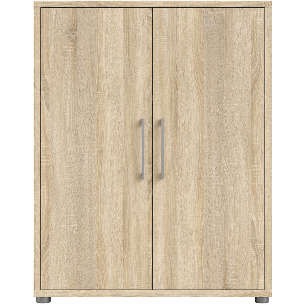 Furniture To Go Prima Oak 2 Door Bookcase Image 2