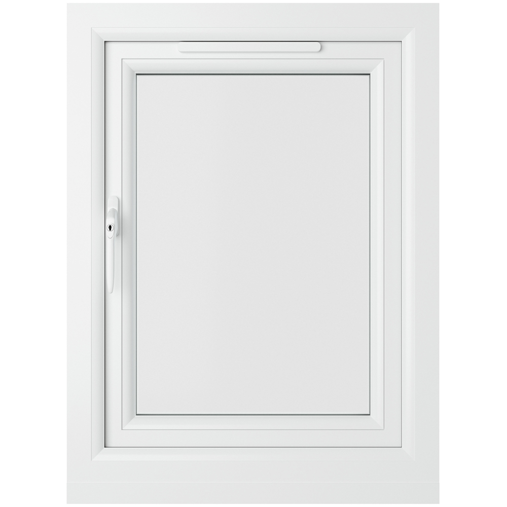 Crystal LH Side Hung Grey White Clear Glass uPVC Double Glazed Window 610 x 965mm Image 2