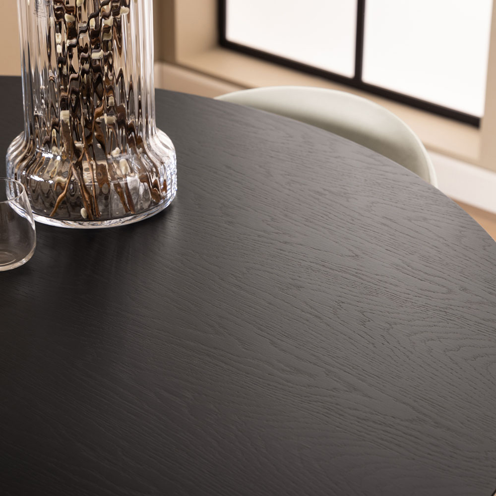 Furniture To Go Roxby Black 4 Seater Round Dining Table Image 7