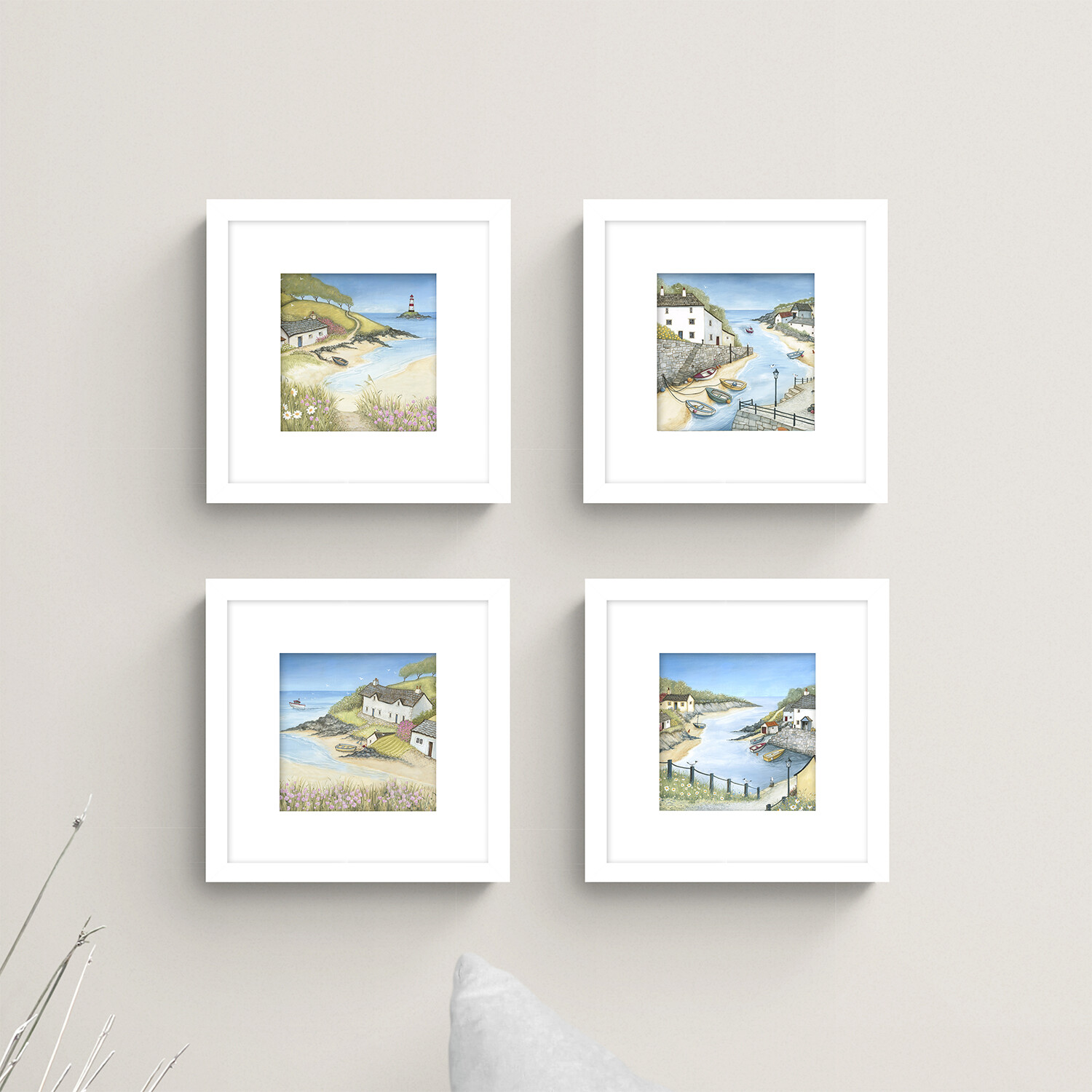 Janice McGloine Sandy Cove Framed Print - Multicolour Image 2