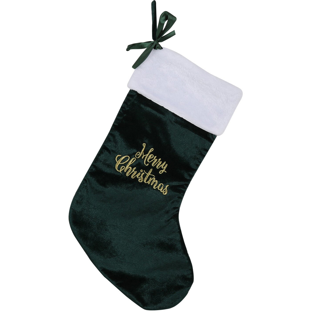 Merry Christmas Bow Stocking Image 4