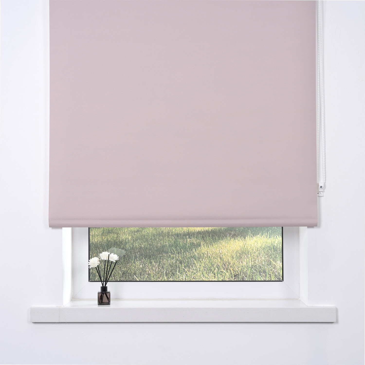 Plain Blackout Blinds - Soft Pink / 60cm Image 2