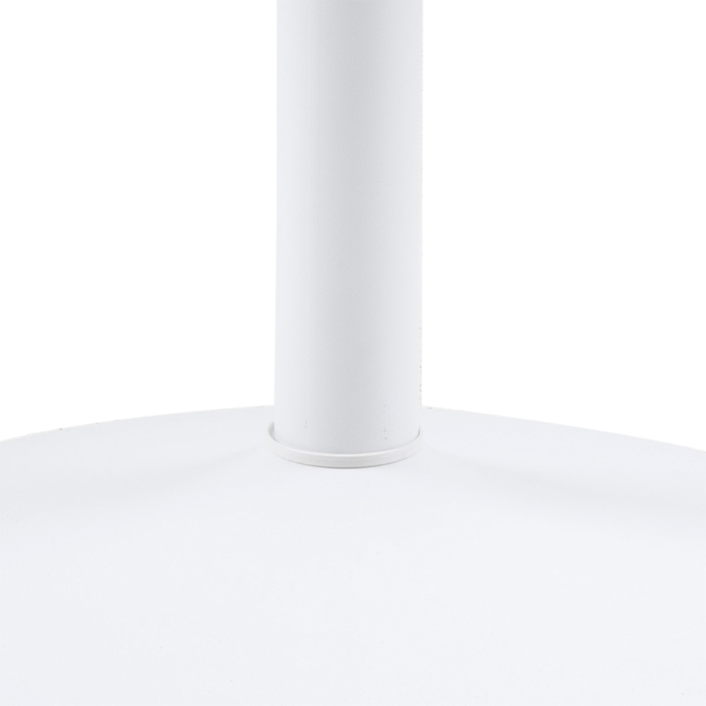 Furniture To Go Ibiza 4 Seater Round Dining Table with White Top and White Base Image 7