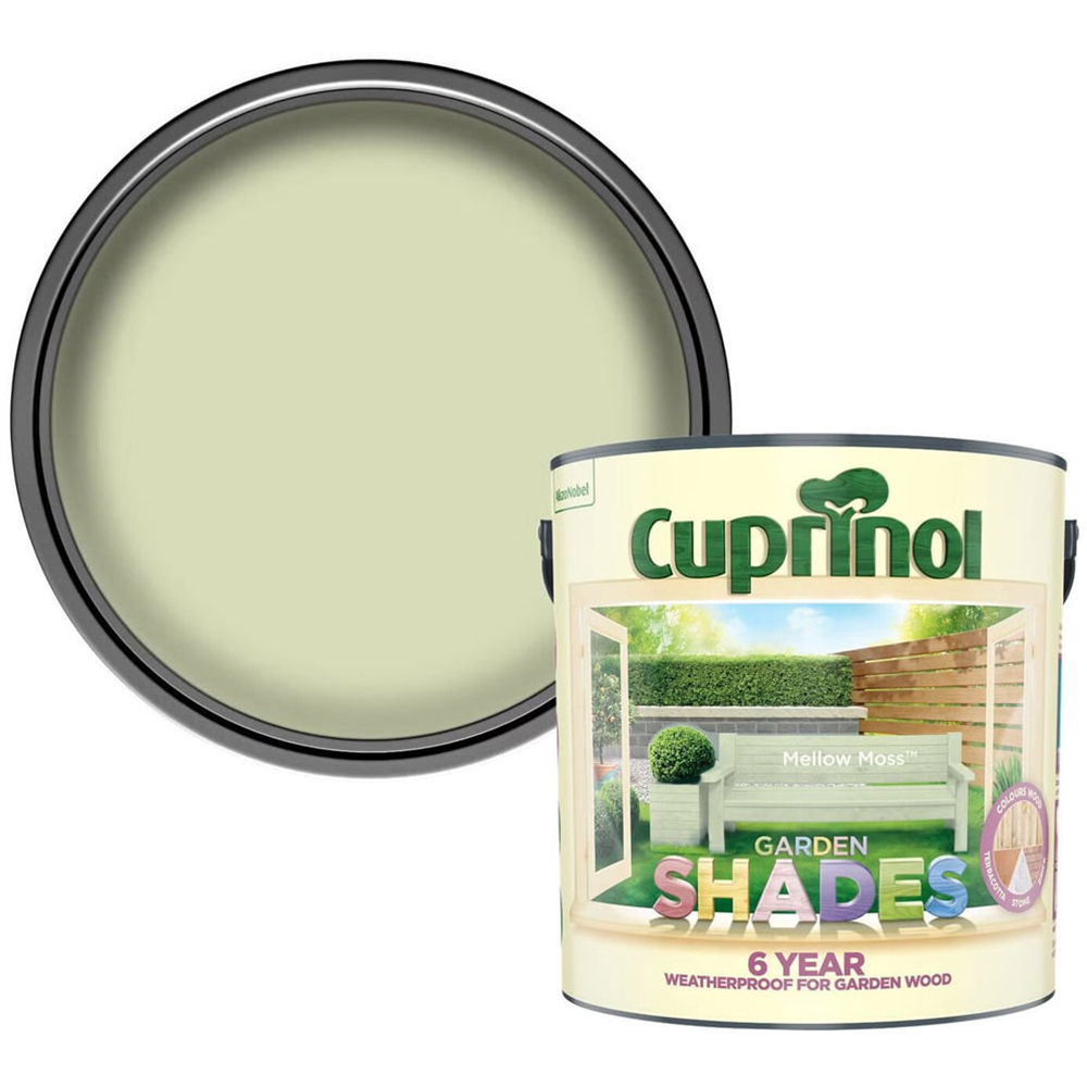 Cuprinol Garden Shades Mellow Moss Exterior Paint 2.5L Image 1