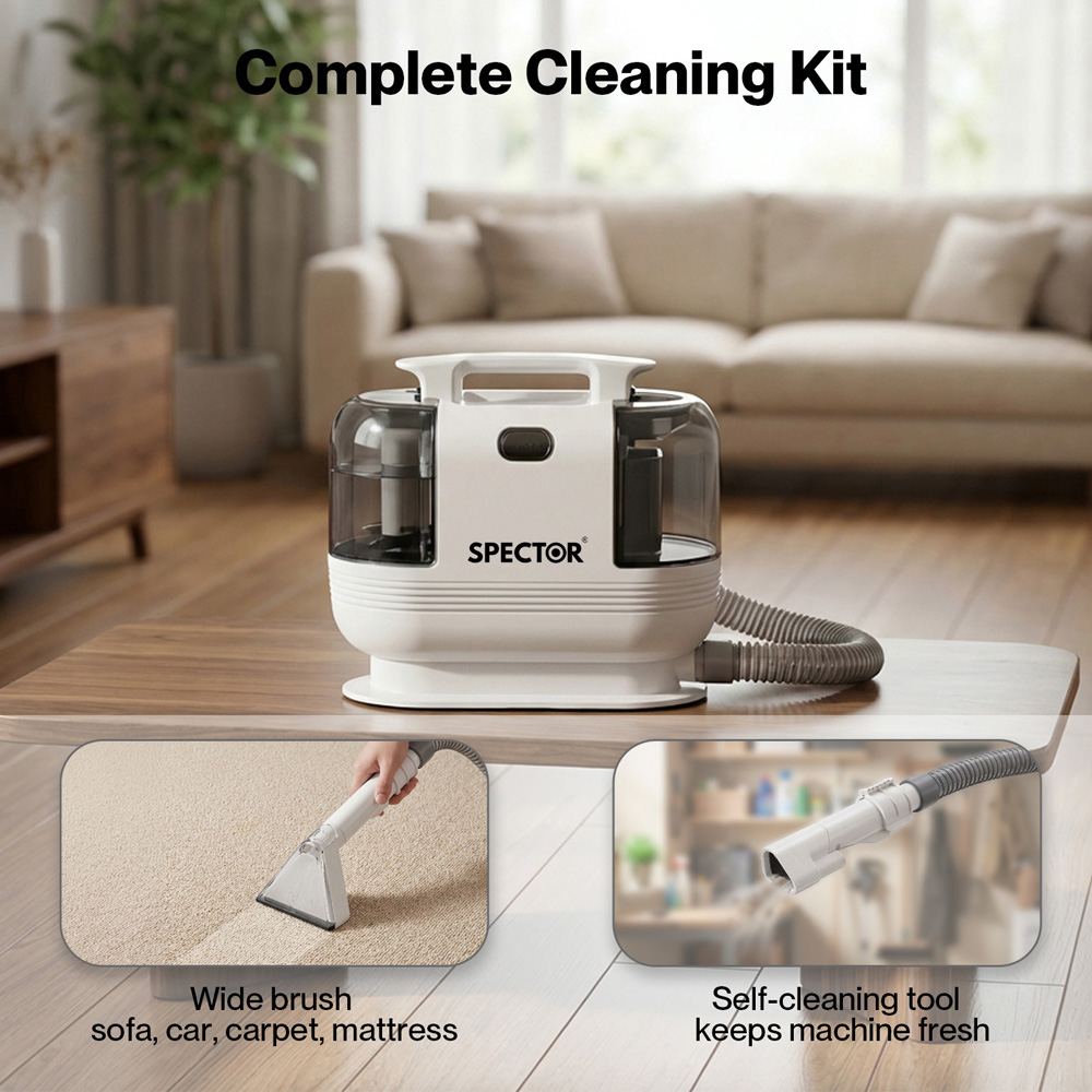 Spector RB1024-WH-UK Handheld Spot Carpet Upholstery Cleaner 500W Image 5