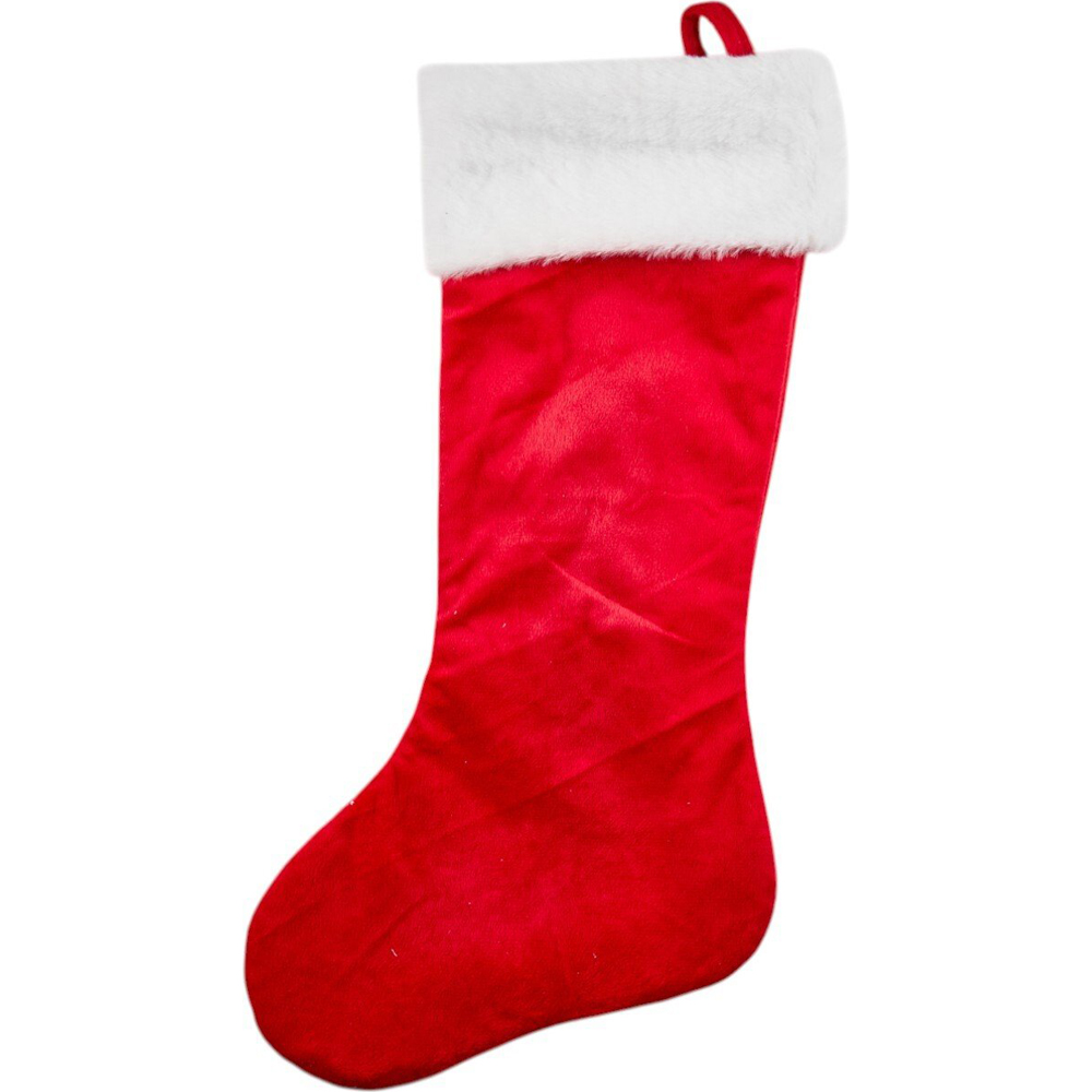 My First Embroidered Christmas Stocking Red Image 3