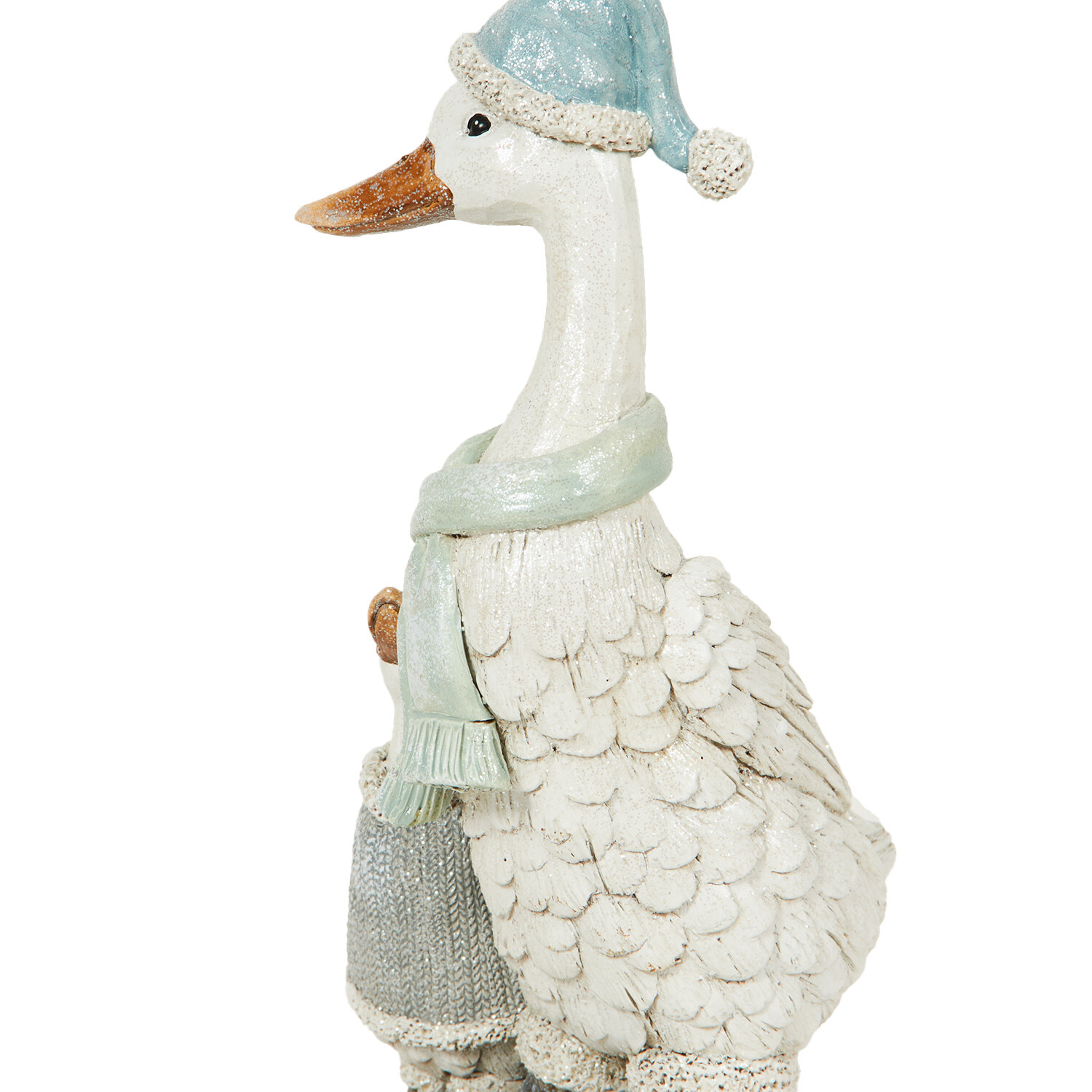 Mother Duck and Duckling Decoration - White Image 4
