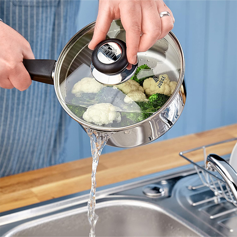 Judge Vista 5-Piece Non-Stick Draining Saucepan Set Image 6