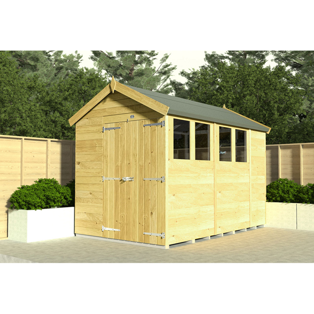 DIY Sheds 7 x 4ft Tongue and Groove Timber Apex Security Shed Image 2