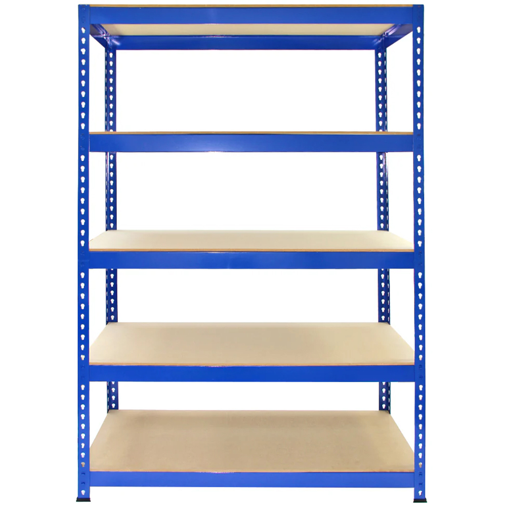 Monster Shop T-RAX 5 Tier Blue Metal Racking Units with Bay Connectors 2 Pack Image 2