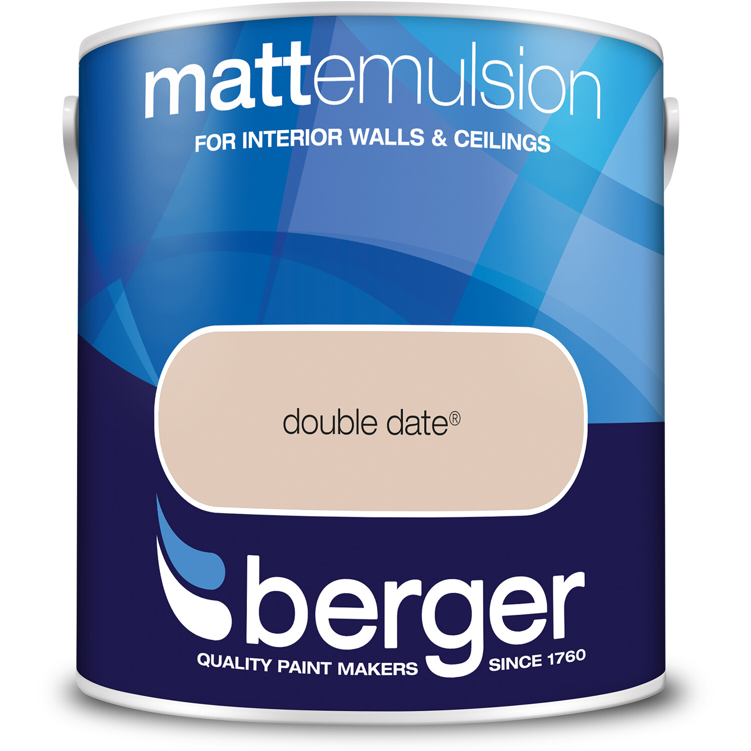 Berger Walls & Ceilings Double Date Matt Emulsion Paint 2.5L Image 2