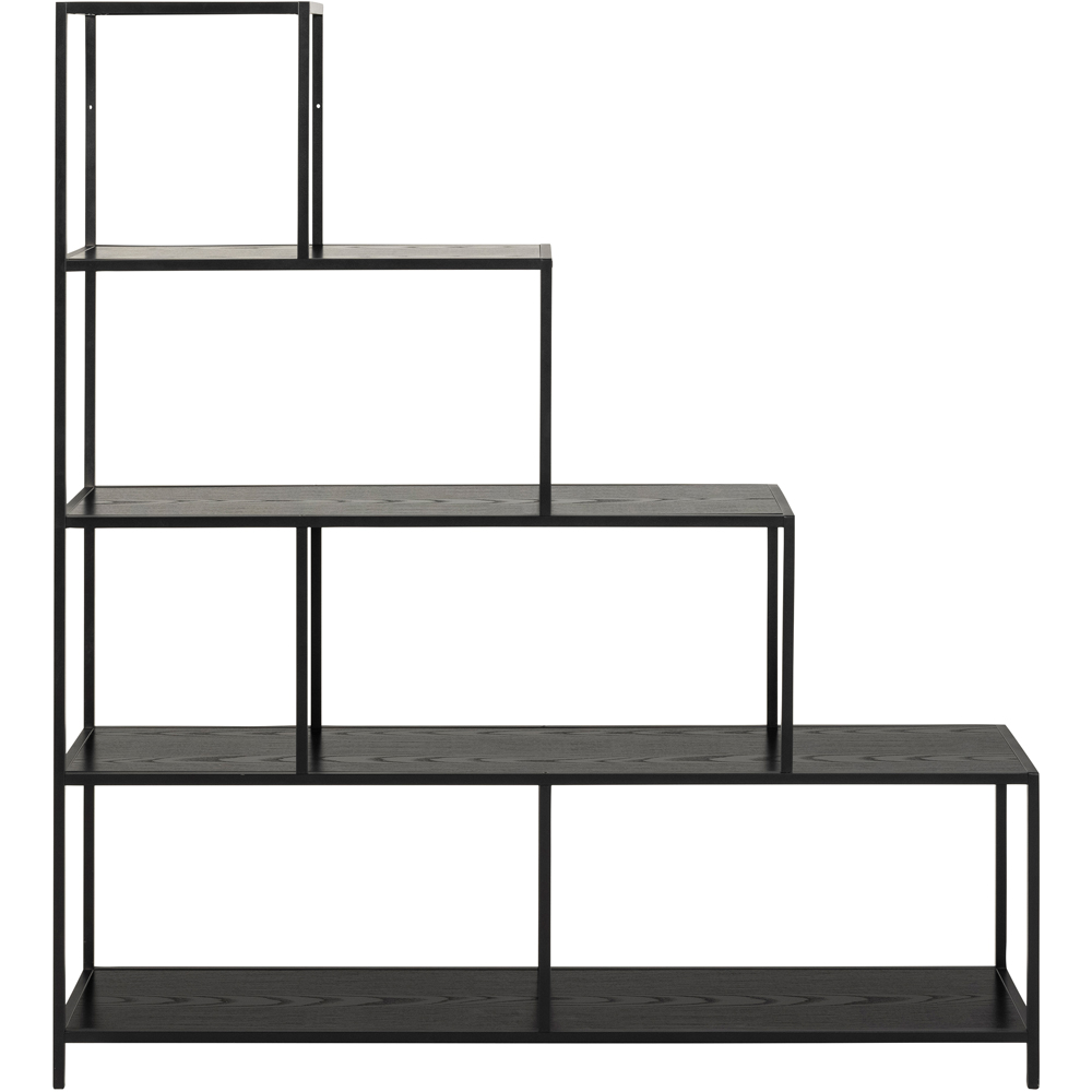 Furniture To Go Seaford Black 4 Shelf Bookcase Image 2