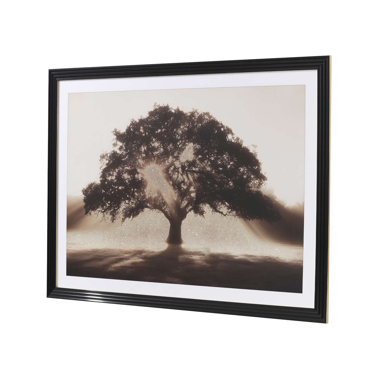 Embellished Sunlit Tree Framed Art Multicolour Image 4