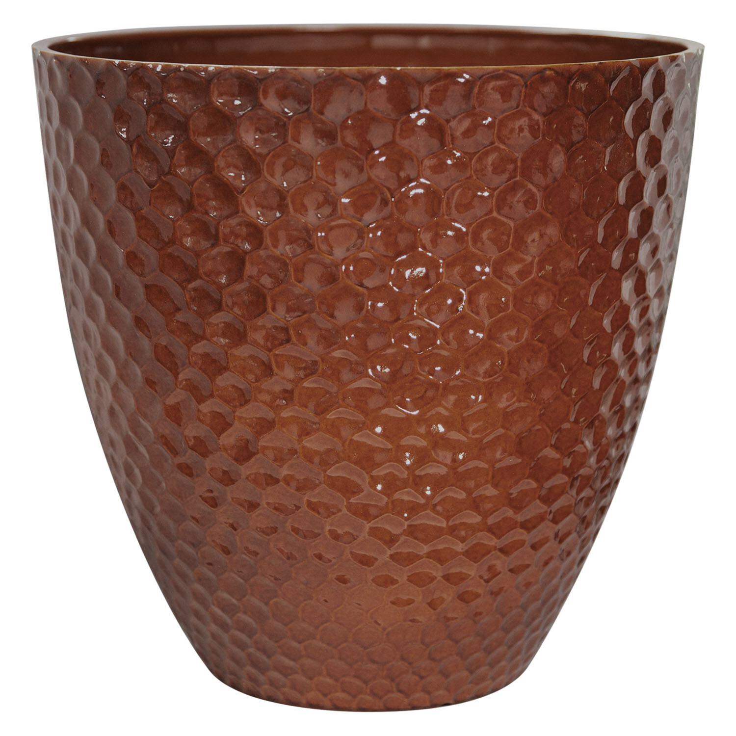 Plastic Glazed Effect Pot Image 2