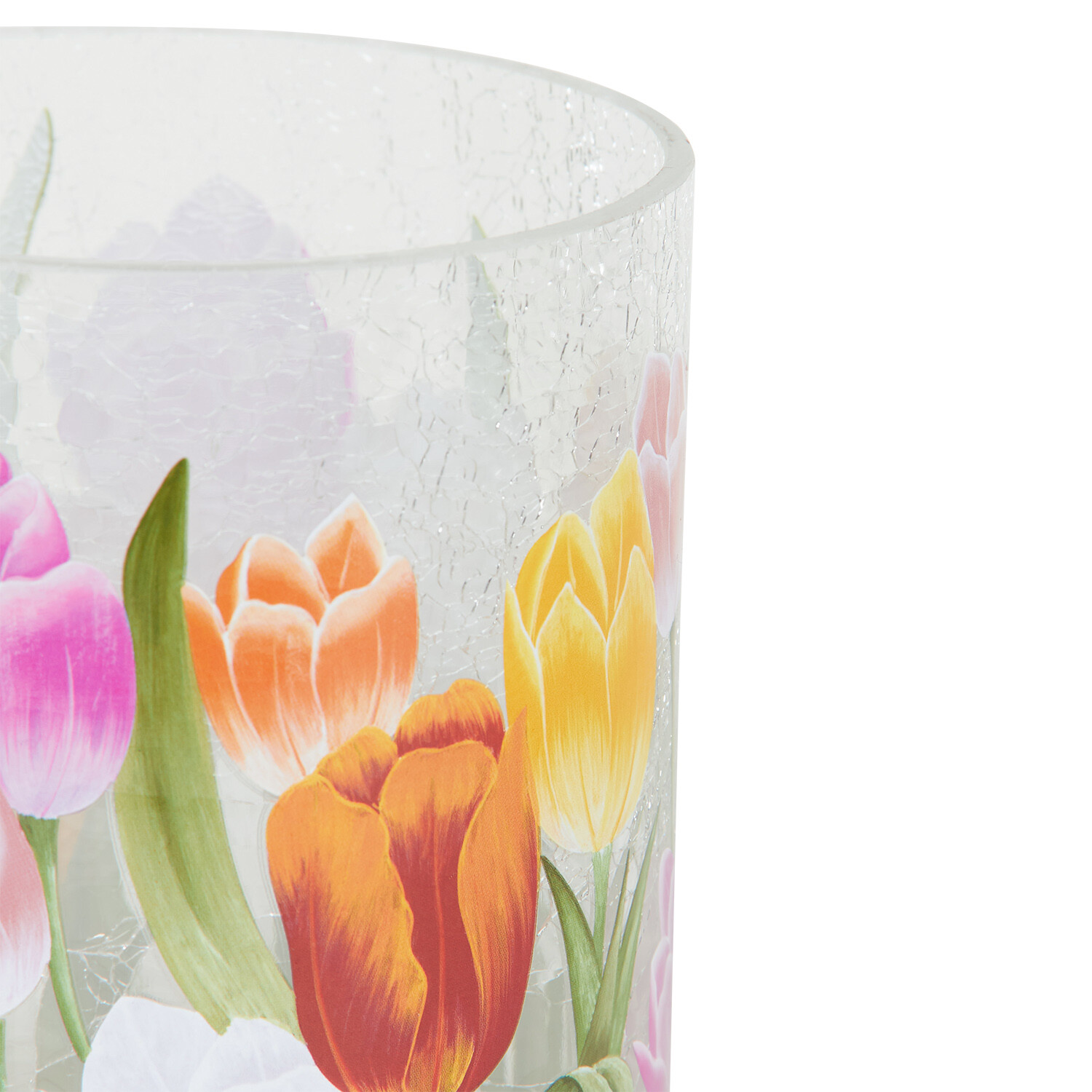Tulip Crackle Candle Holder - Multicolour Image 4