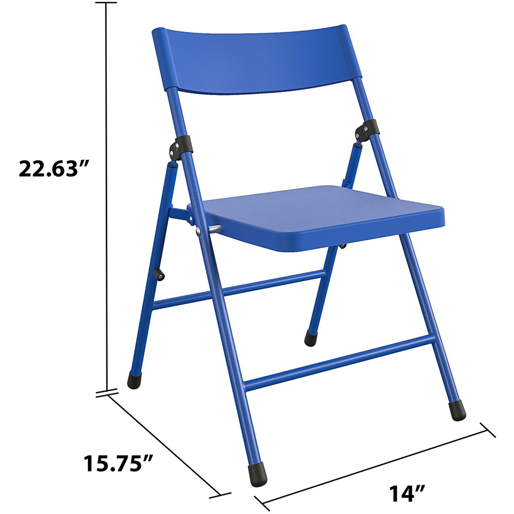 Safety 1 st Kids Blue Pinch Free Foldable Chair 4 Pack Image 9