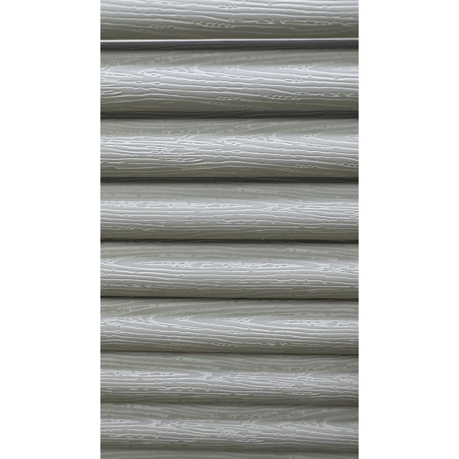 PVC Silver Wood Effect Blind - Silver / 120cm Image 2