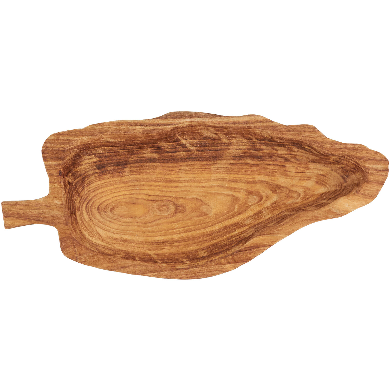 Wooden Leaf Tray - Brown Image 2