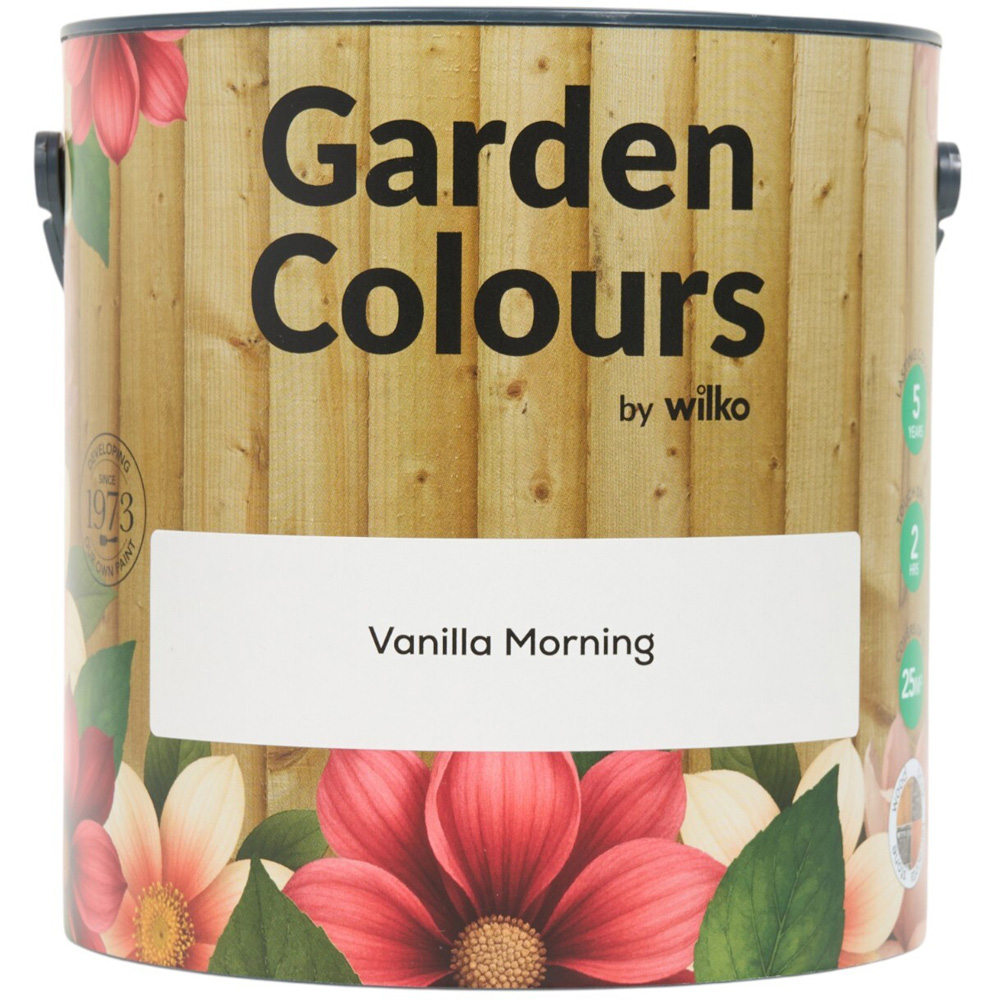 Wilko Garden Colours Vanilla Morning Wood Paint 2.5L Image 10
