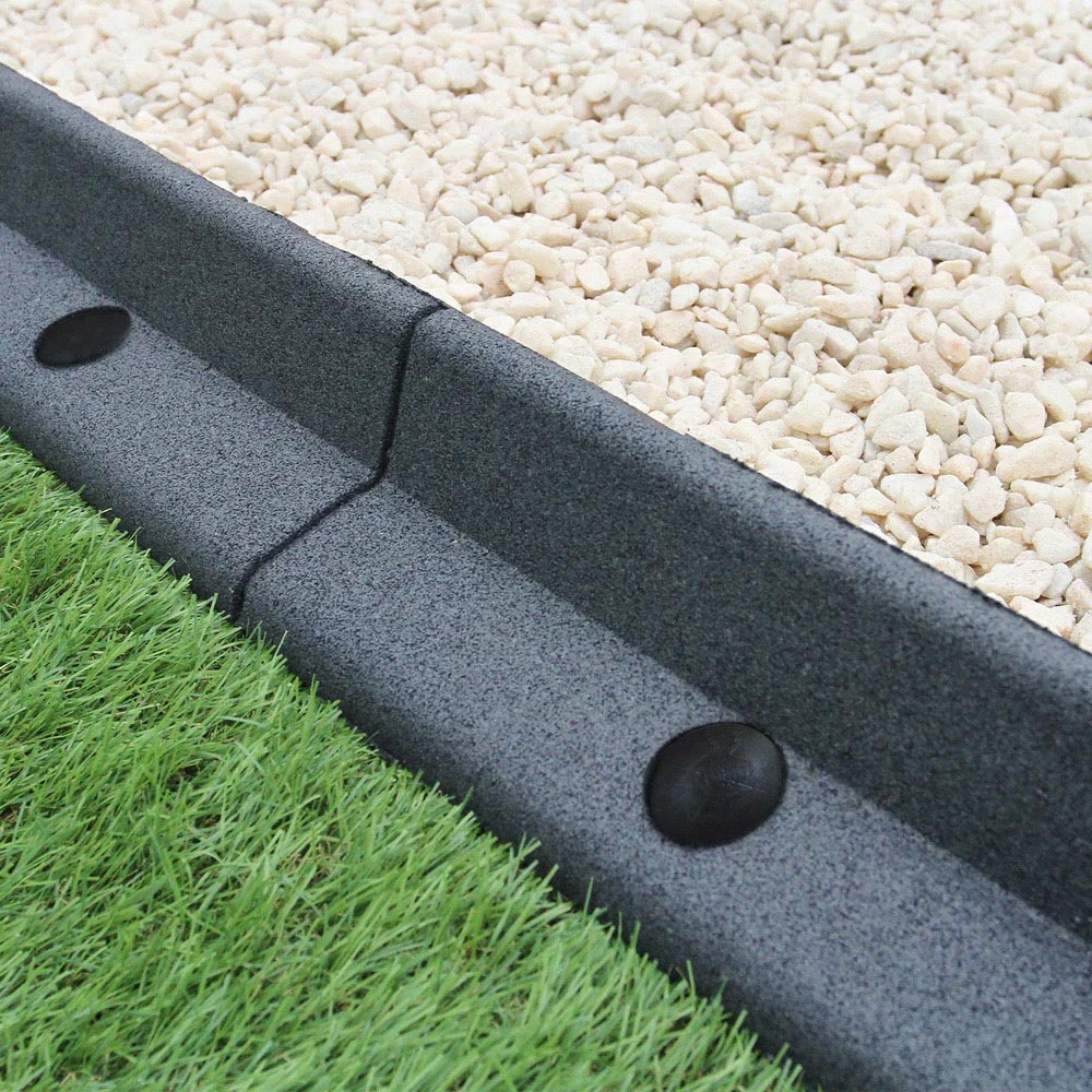 MonsterShop Grey 4ft 20 Pack Flexible Lawn Edging Image 4