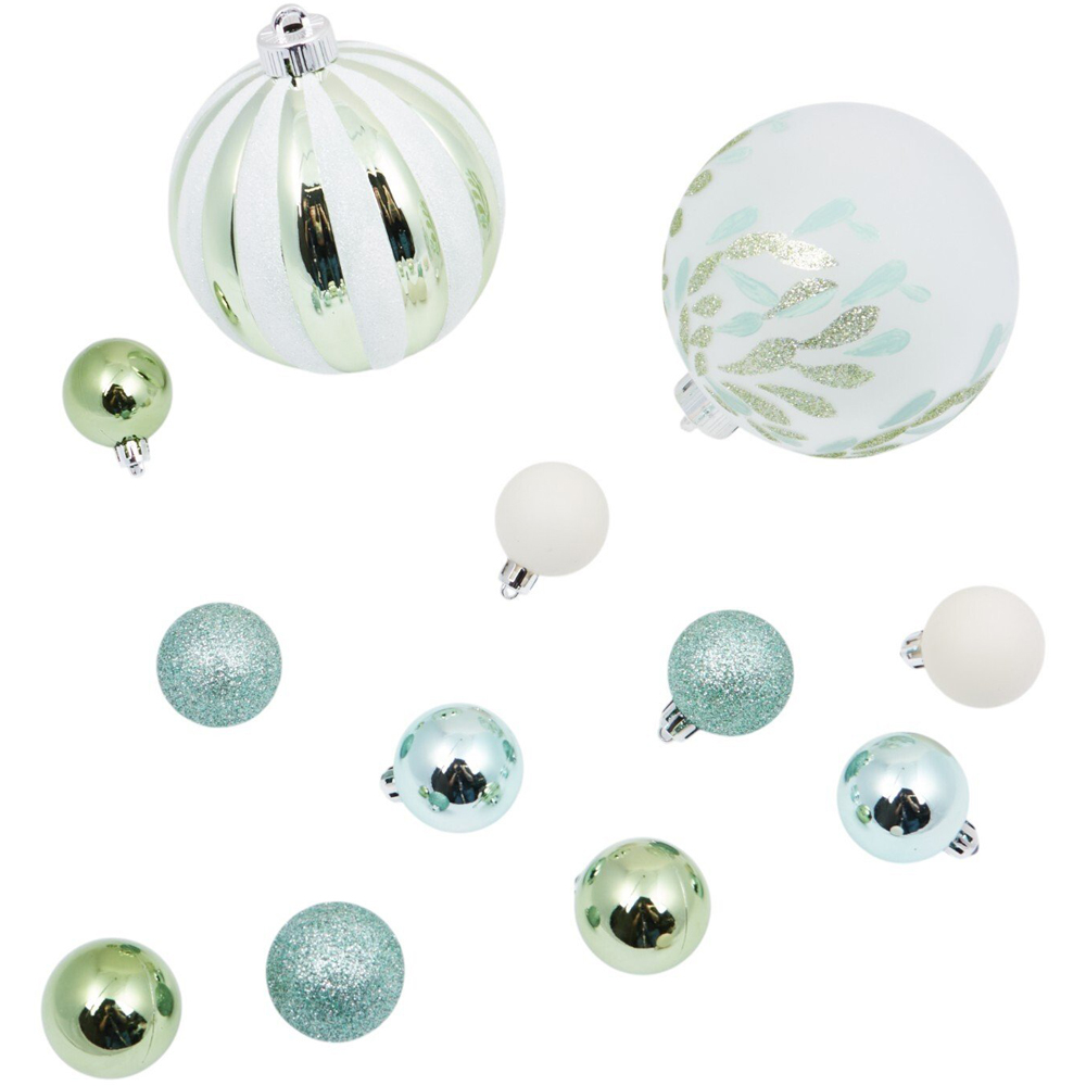 Pack of 38 Mistletoe Cottage Baubles Image 2