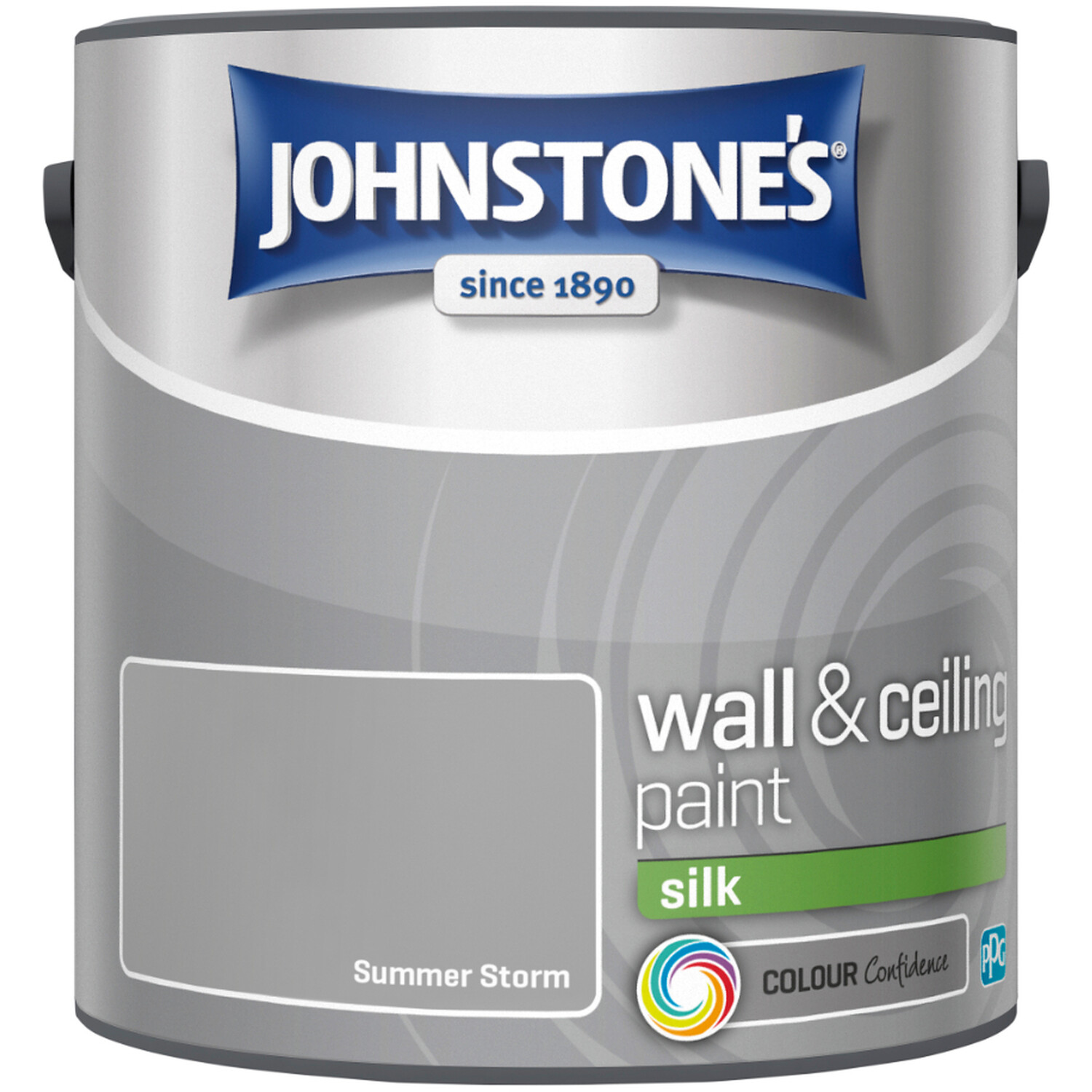 Johnstone's Walls & Ceilings Summer Storm Silk Emulsion Paint 2.5L Image 2