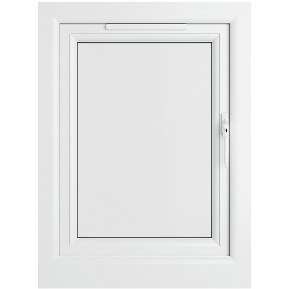 Crystal RH Side Hung Grey White Clear Glass uPVC Double Glazed Window 610 x 820mm Image 2