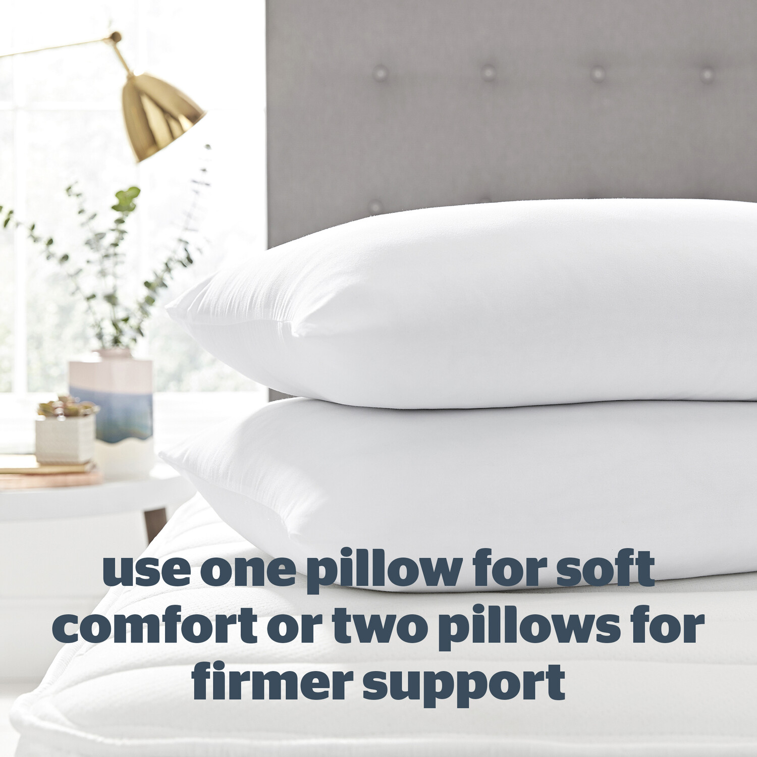 Silentnight White Bounceback Pillows 4 Pack Image 3