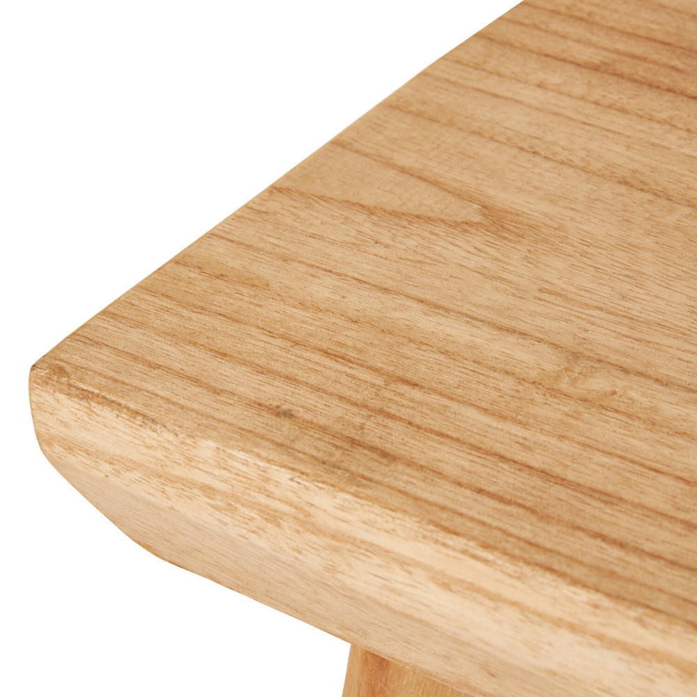 Rustic Wooden Stool - Brown Image 6