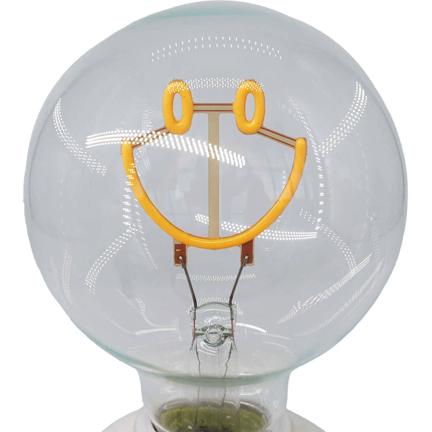 Smiley Neon Bulb Light White Image 6