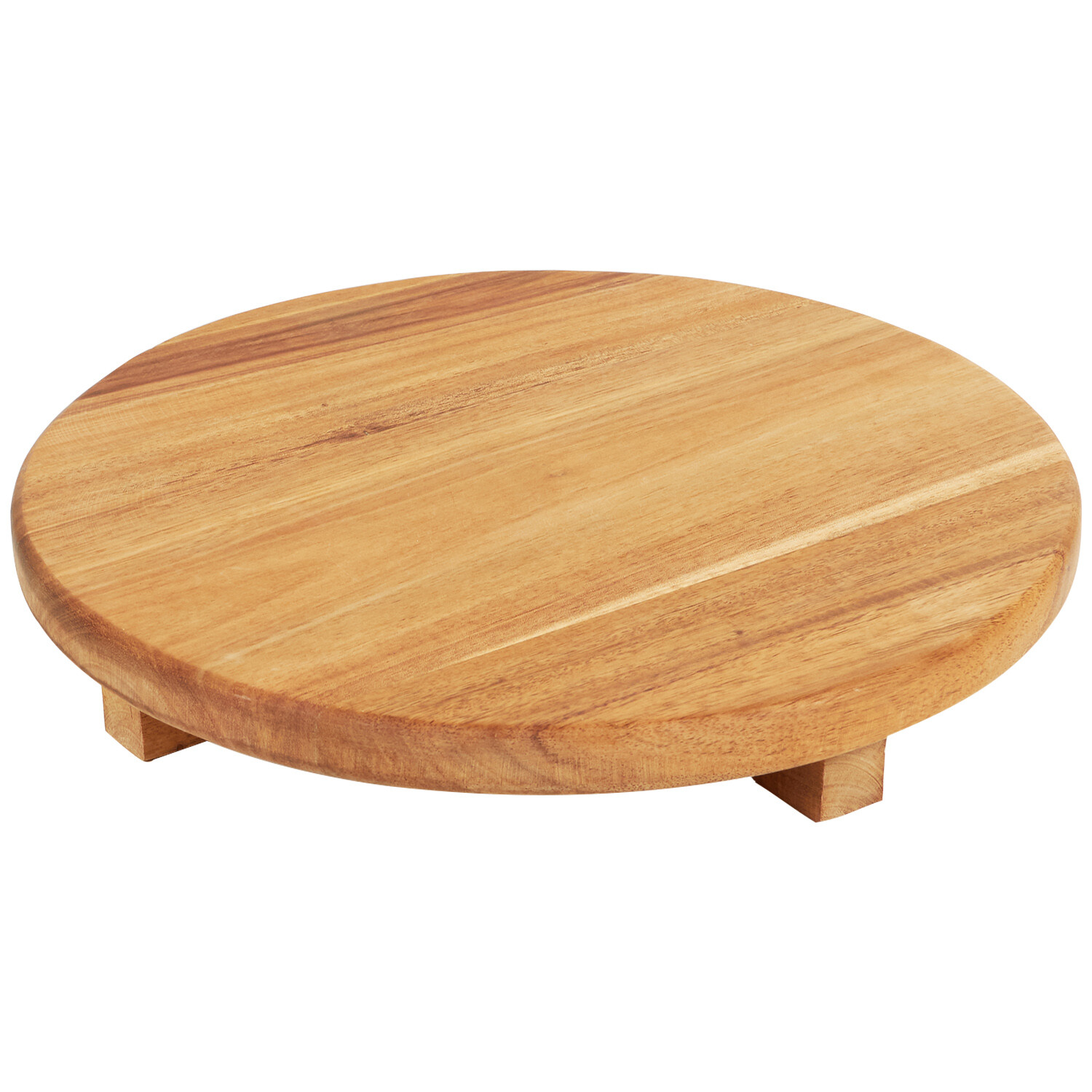 Wooden Footed Tray - Natural Image 1