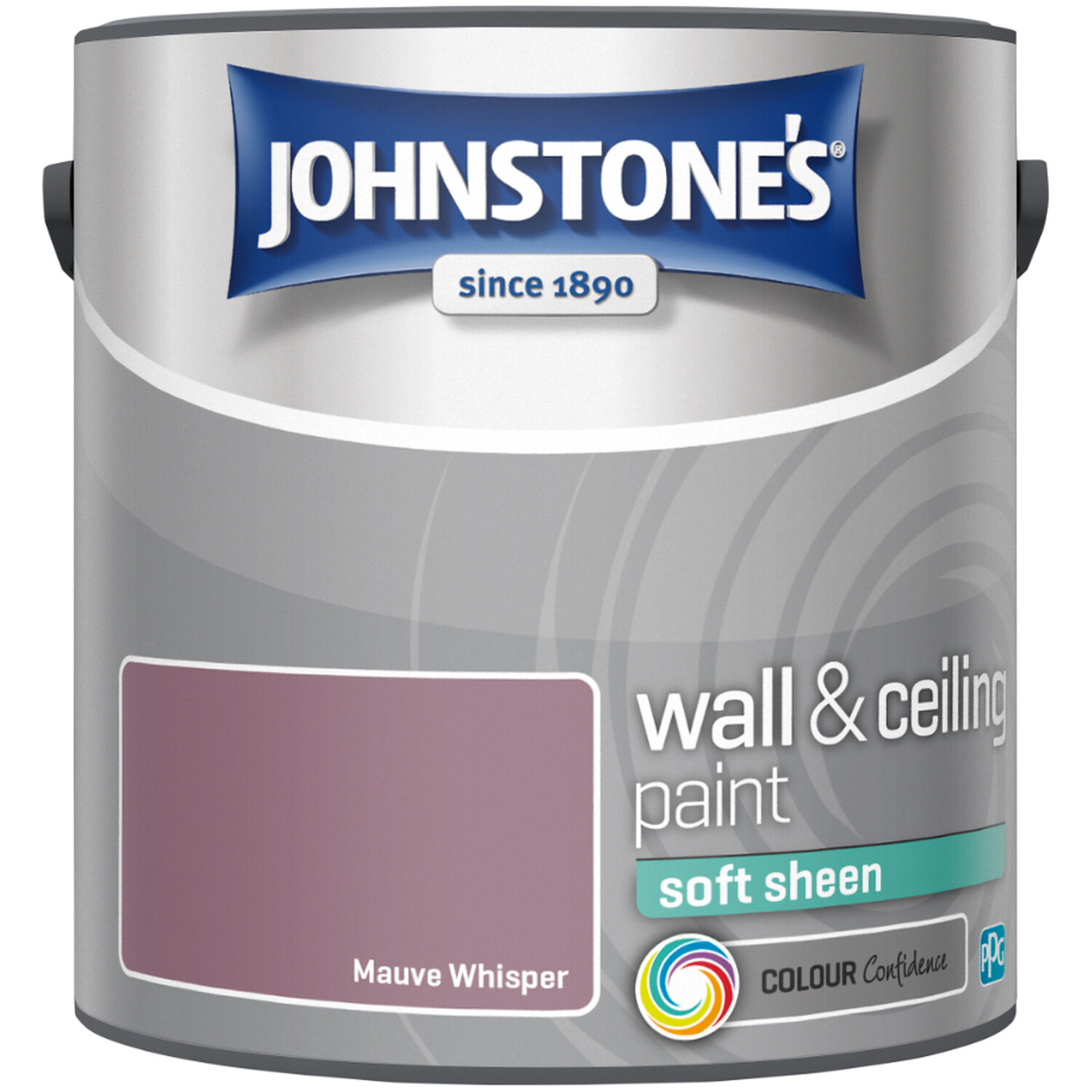 Johnstone's Walls & Ceilings Soft Sheen Mauve Whisper Paint 2.5L Image 2