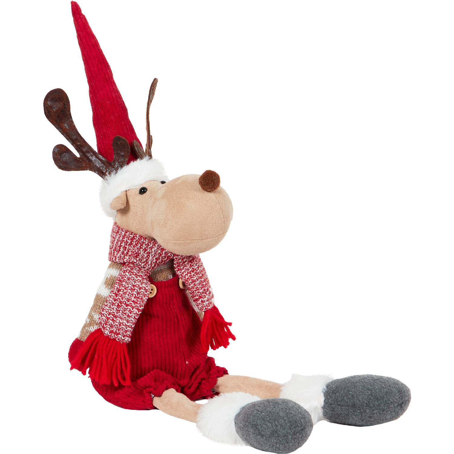 Shelf Sitting Red Reindeer  - Red Image 6