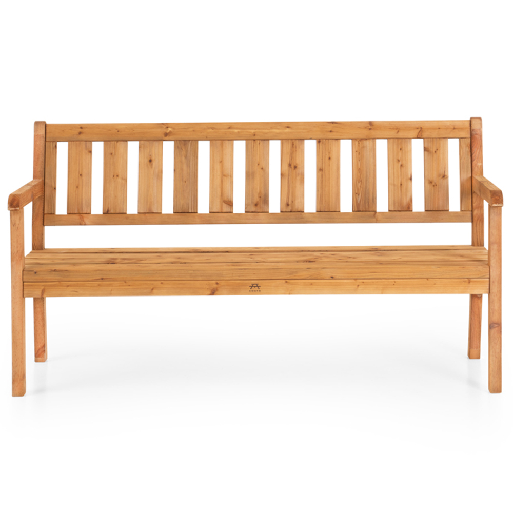 AMATA Ungurs 3 Seater Brown Straight Bench Image 3