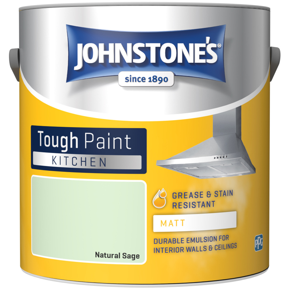 Johnstone's Kitchen Natural Sage Matt Emulsion Paint 2.5L Image 2