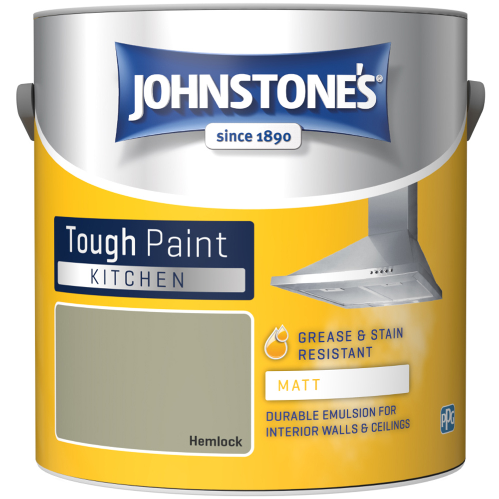 Johnstone's Kitchen Hemlock Matt Emulsion Paint 2.5L Image 2