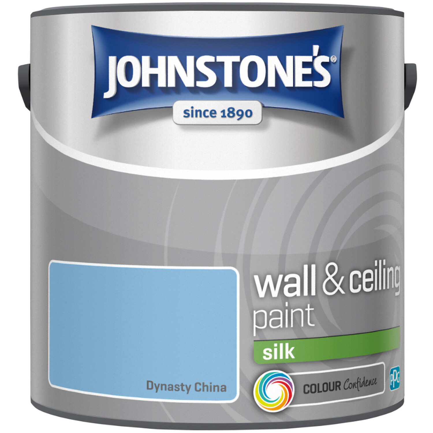 Johnstone's Walls & Ceilings Dynasty China Silk Emulsion Paint 2.5L Image 2