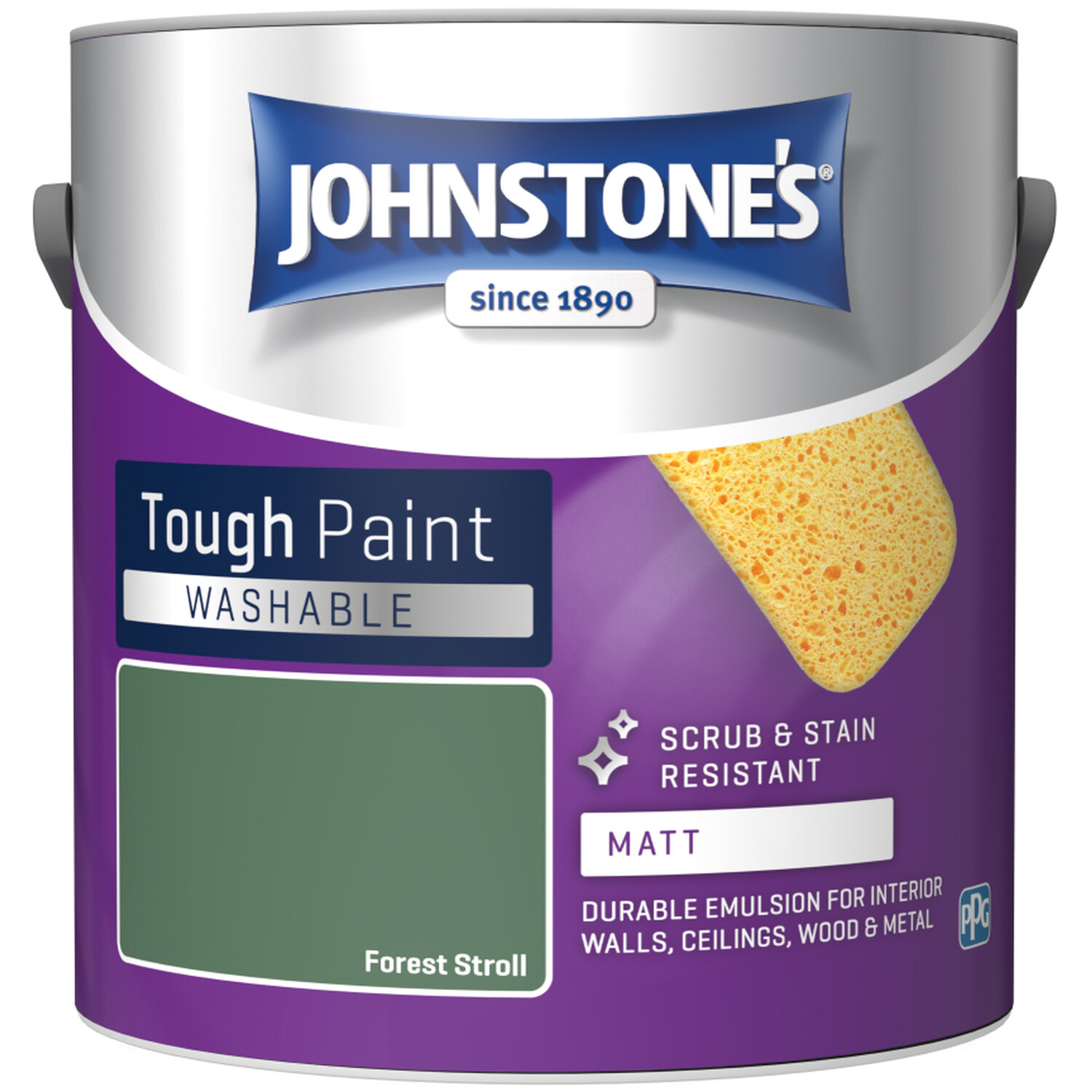 Johnstone's Washable Forest Stroll Matt Paint 2.5L Image 2