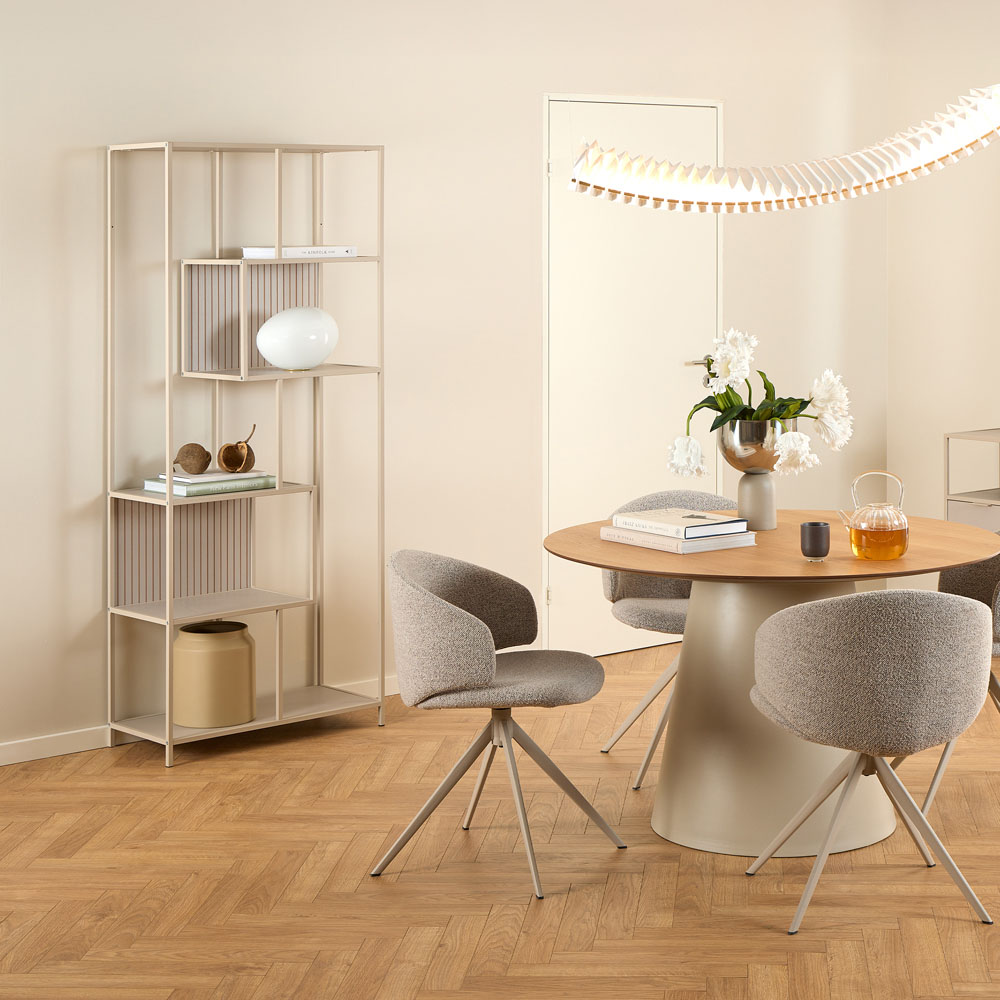 Furniture To Go Seaford Grey 5 Shelf Tall Bookcase Image 5