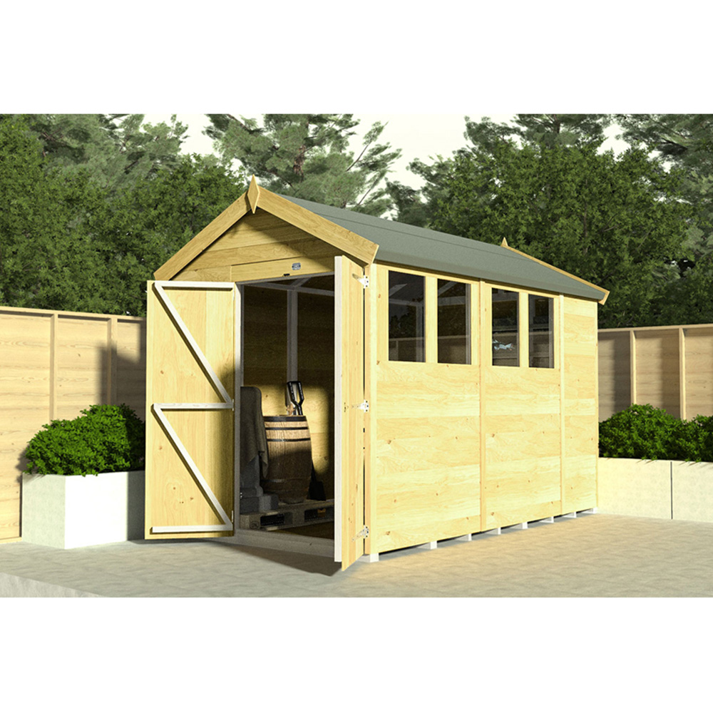 DIY Sheds 7 x 4ft Tongue and Groove Timber Apex Security Shed Image 4