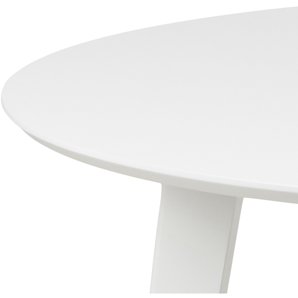 Furniture To Go Roxby White 4 Seater Round Dining Table Image 7