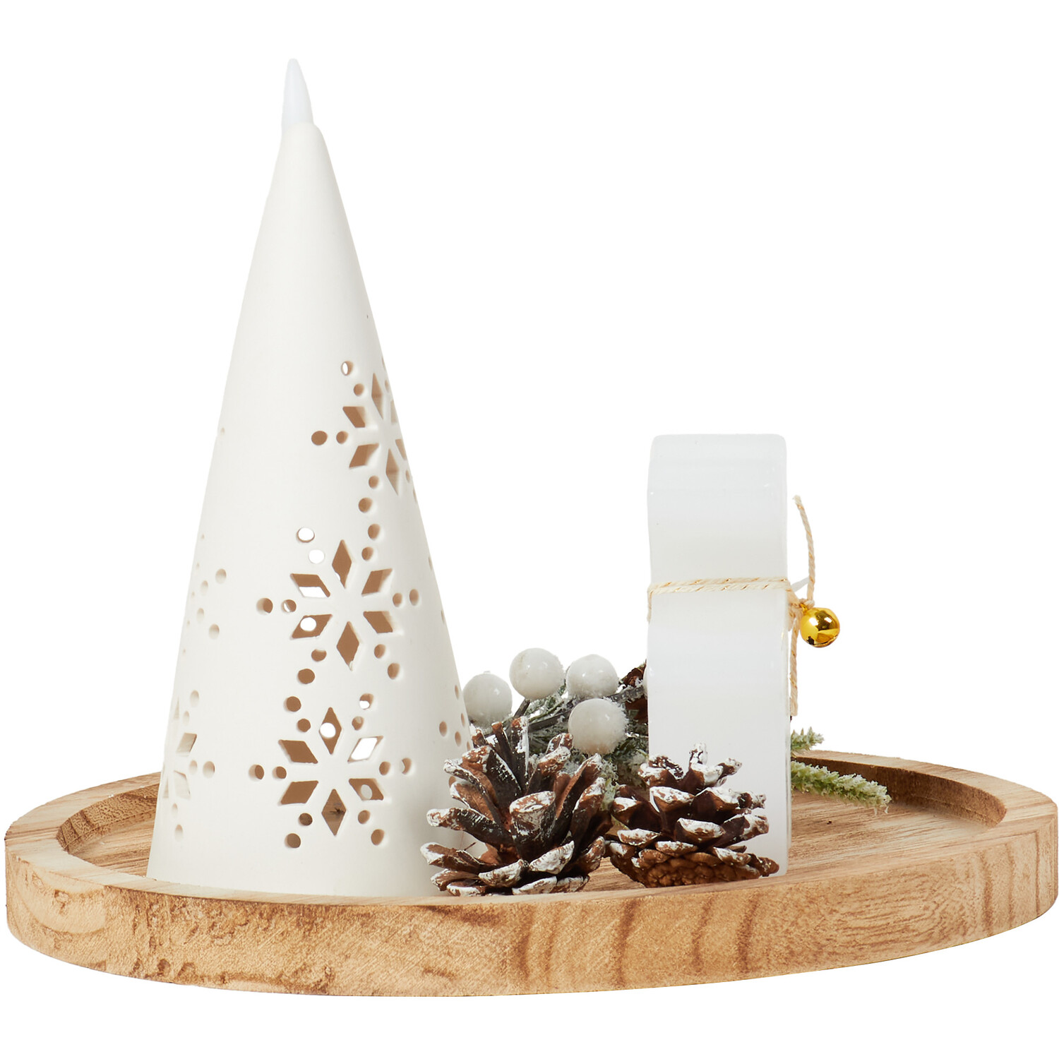 Alpine Forest Candle Tray - White Image 2